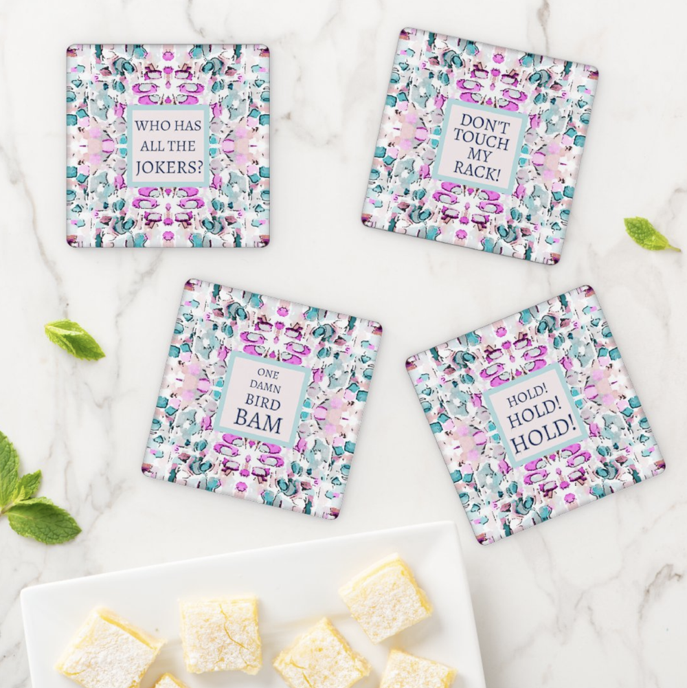 City Queen Mahjong Coaster Set — Amanda Toppe Living